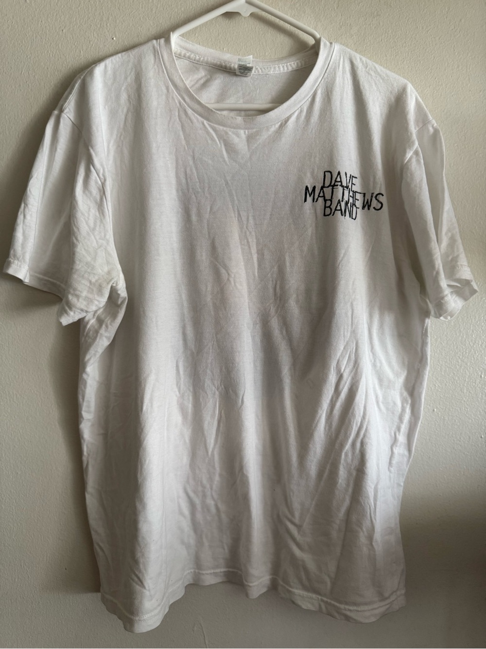 Vintage Dave Matthews Band White Short-Sleeve Logo T-Shirt